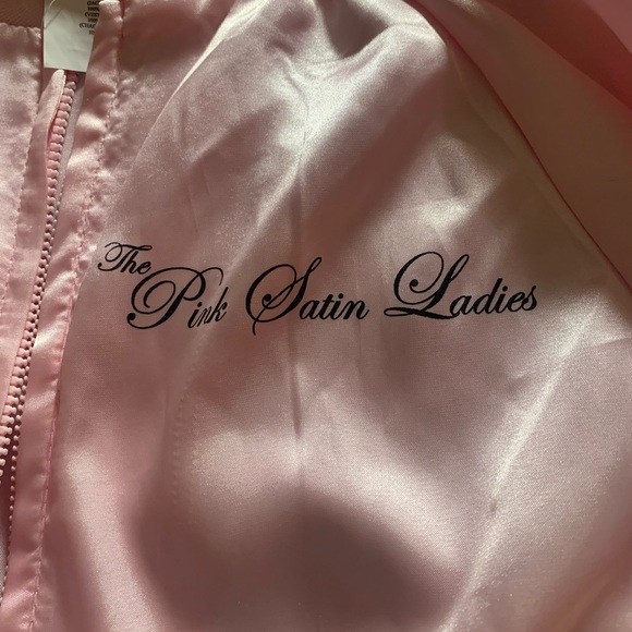 WOMENS ADULT CALIFORNIA COSTUMES SATIN PINK LADIES “GREASE” HALLOWEEN COSTUME - Picture 7 of 8